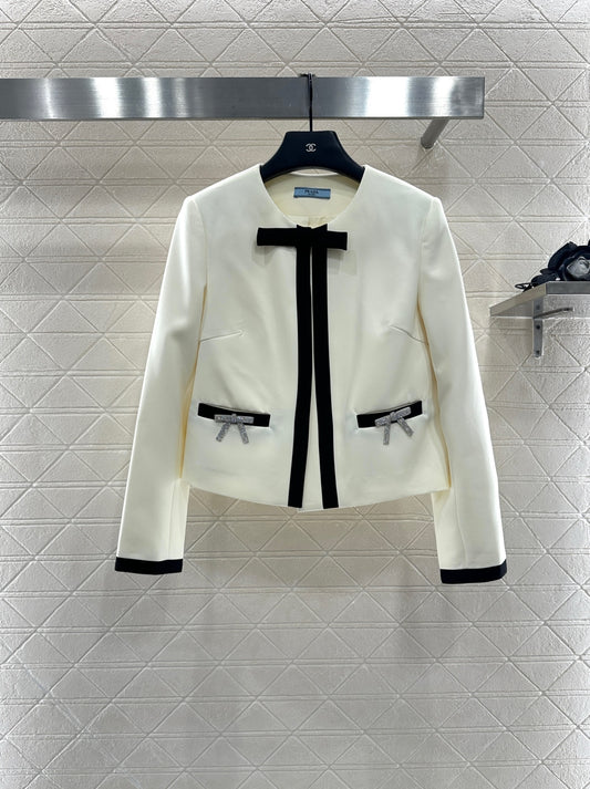 Pr 25 Round neck bow jacket