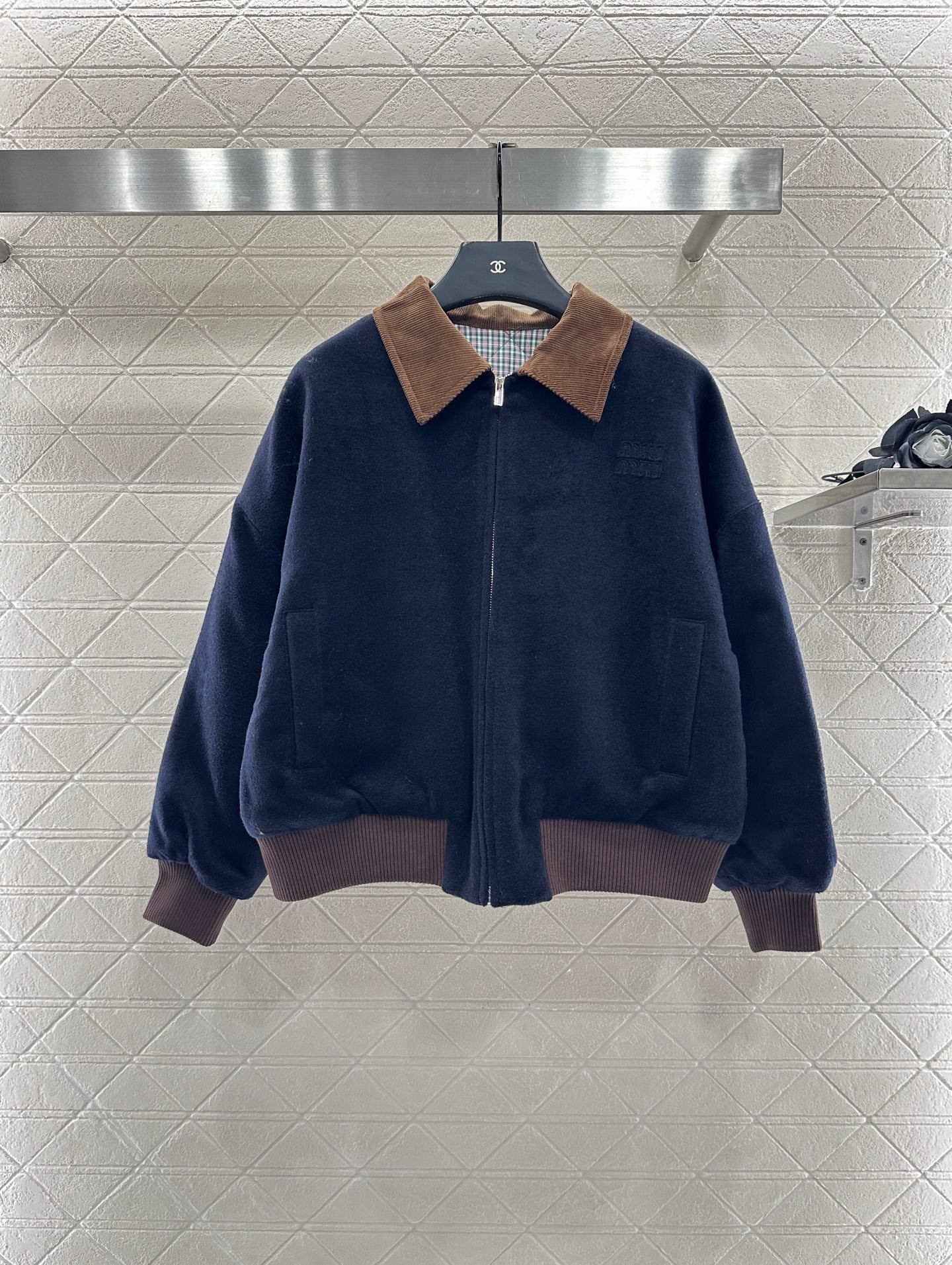 Mi 25 Corduroy collar, cashmere cotton jacket