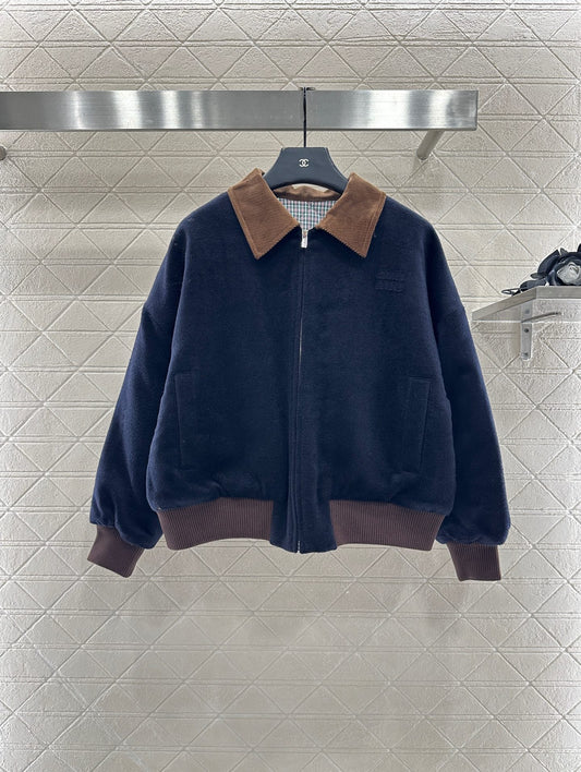 Mi 25 Corduroy collar, cashmere cotton jacket