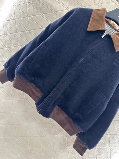 Mi 25 Corduroy collar, cashmere cotton jacket