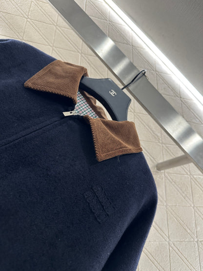Mi 25 Corduroy collar, cashmere cotton jacket