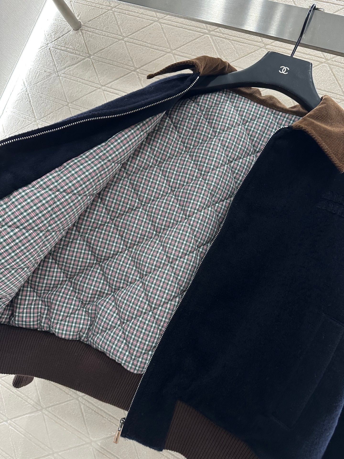 Mi 25 Corduroy collar, cashmere cotton jacket