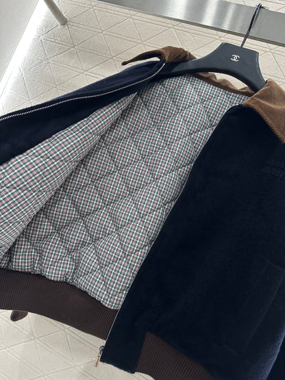 Mi 25 Corduroy collar, cashmere cotton jacket