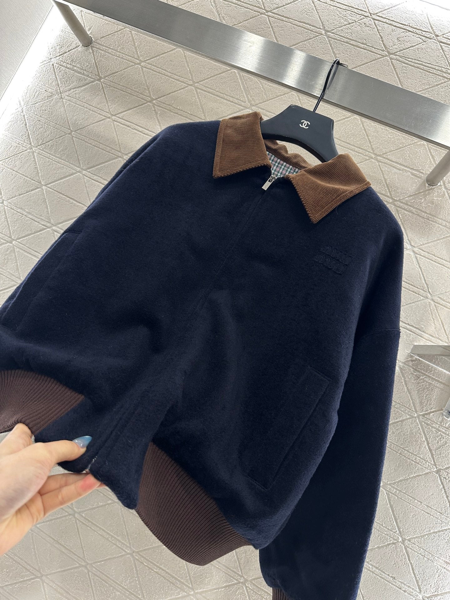 Mi 25 Corduroy collar, cashmere cotton jacket