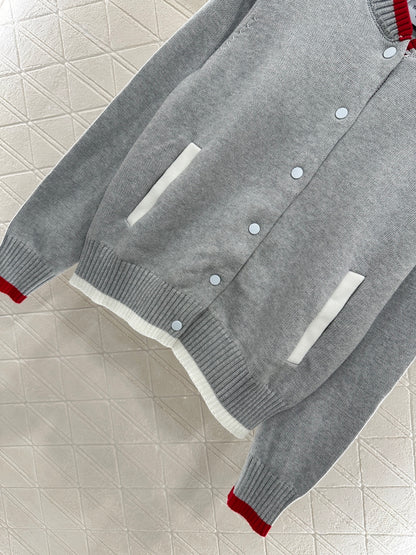 Th 25 Baseball Knitted Jacket