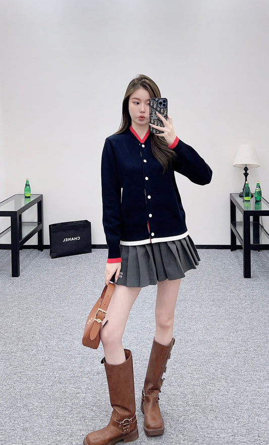 Th 25 Baseball Knitted Jacket