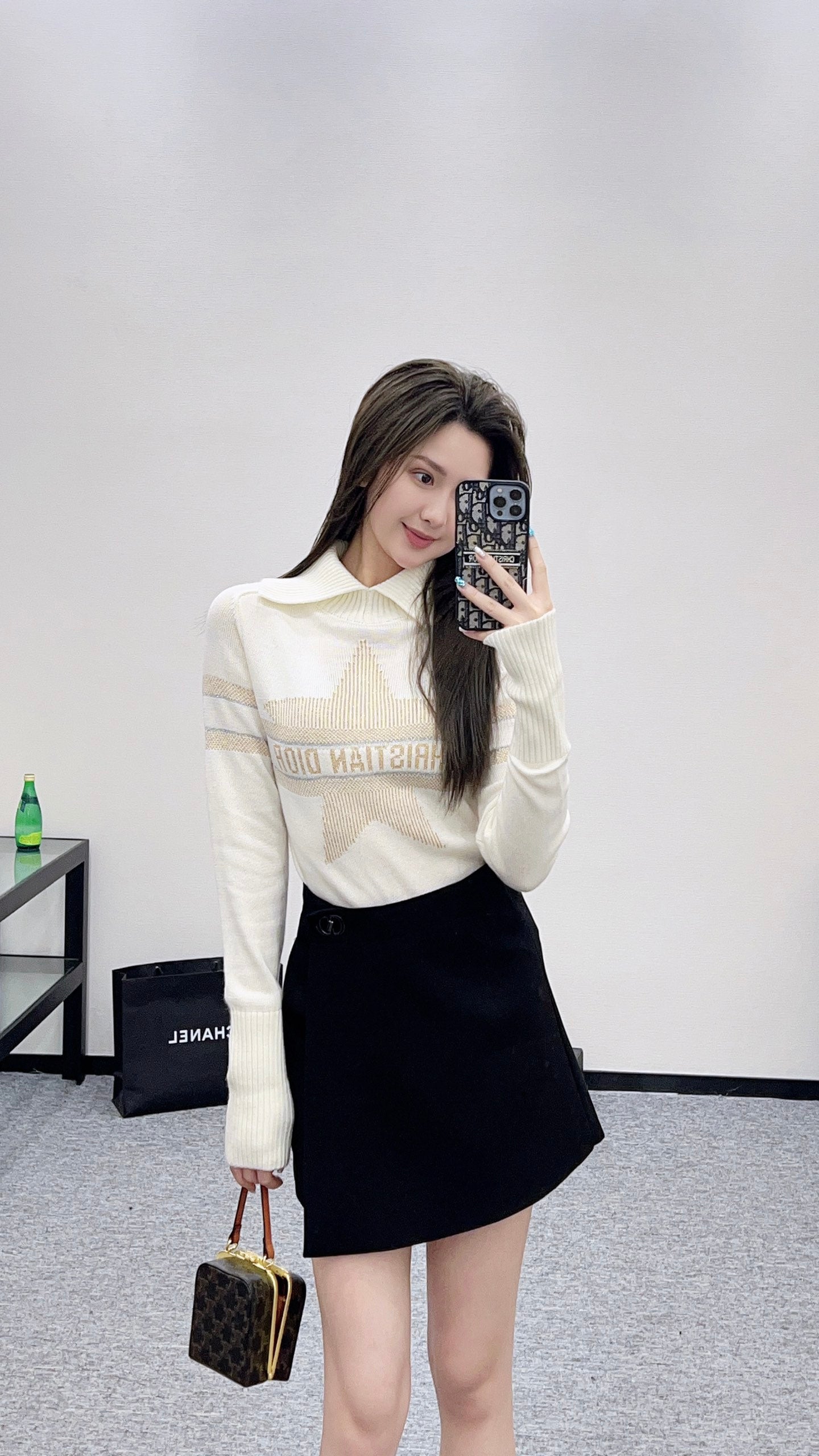 Di 25 Collar Knitted Cashmere Sweater
