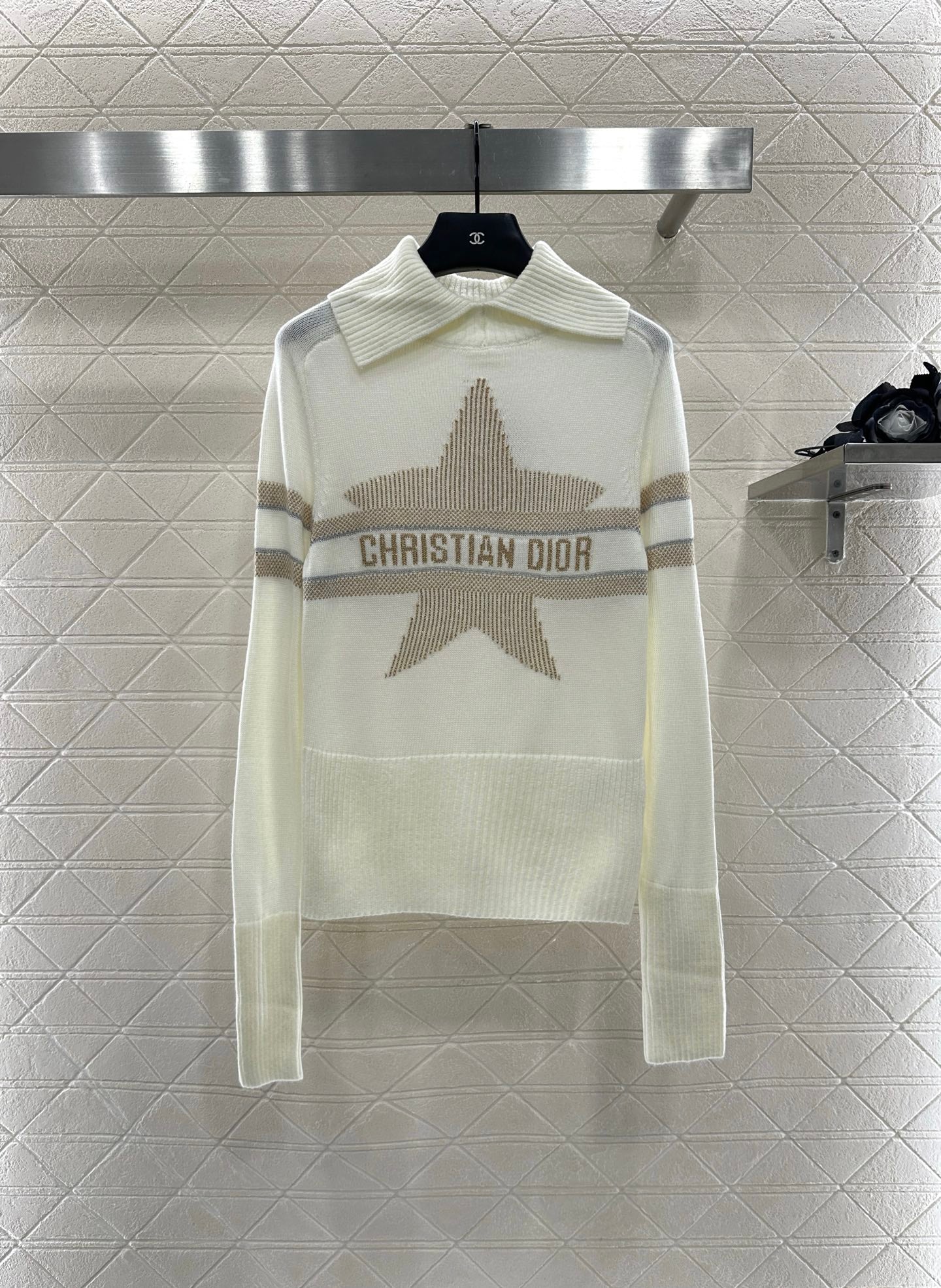 Di 25 Collar Knitted Cashmere Sweater