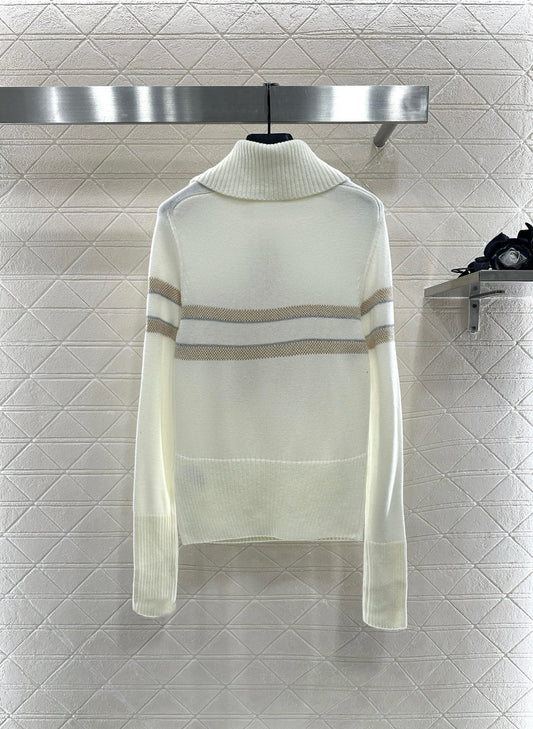 Di 25 Collar Knitted Cashmere Sweater