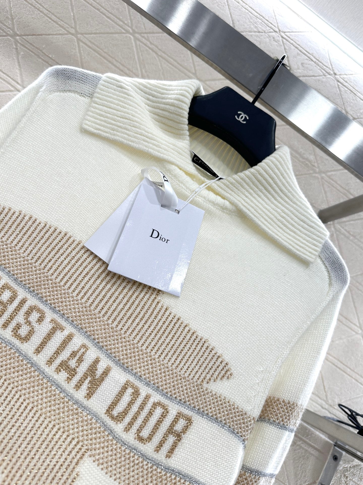 Di 25 Collar Knitted Cashmere Sweater