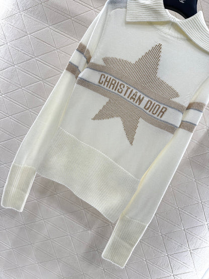 Di 25 Collar Knitted Cashmere Sweater