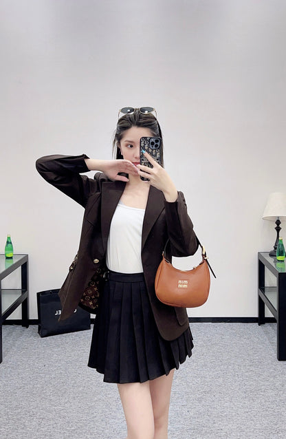 L 25 lapel zipper pocket blazer