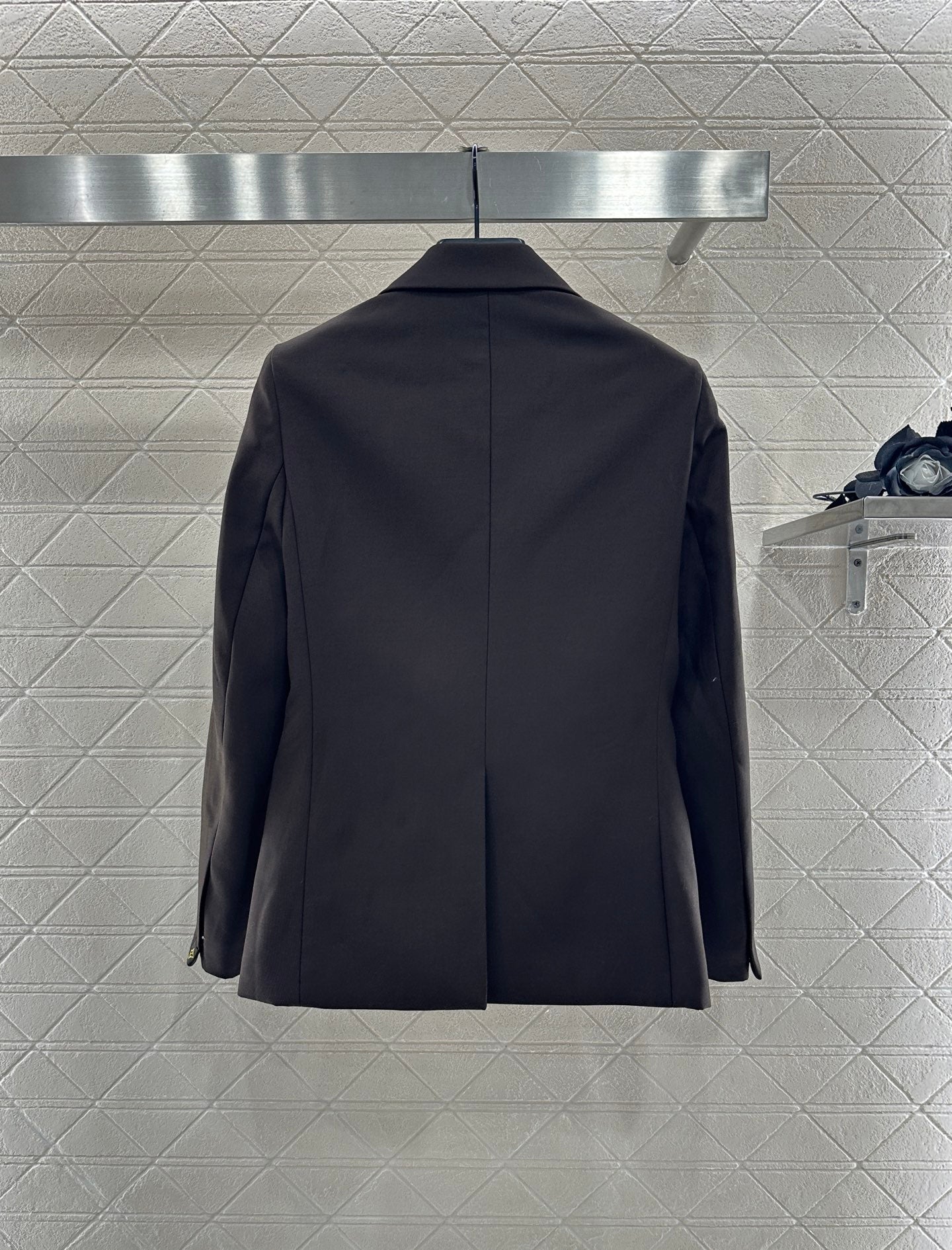 L 25 lapel zipper pocket blazer