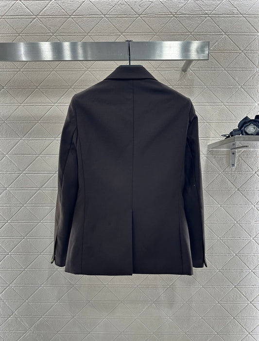 L 25 lapel zipper pocket blazer