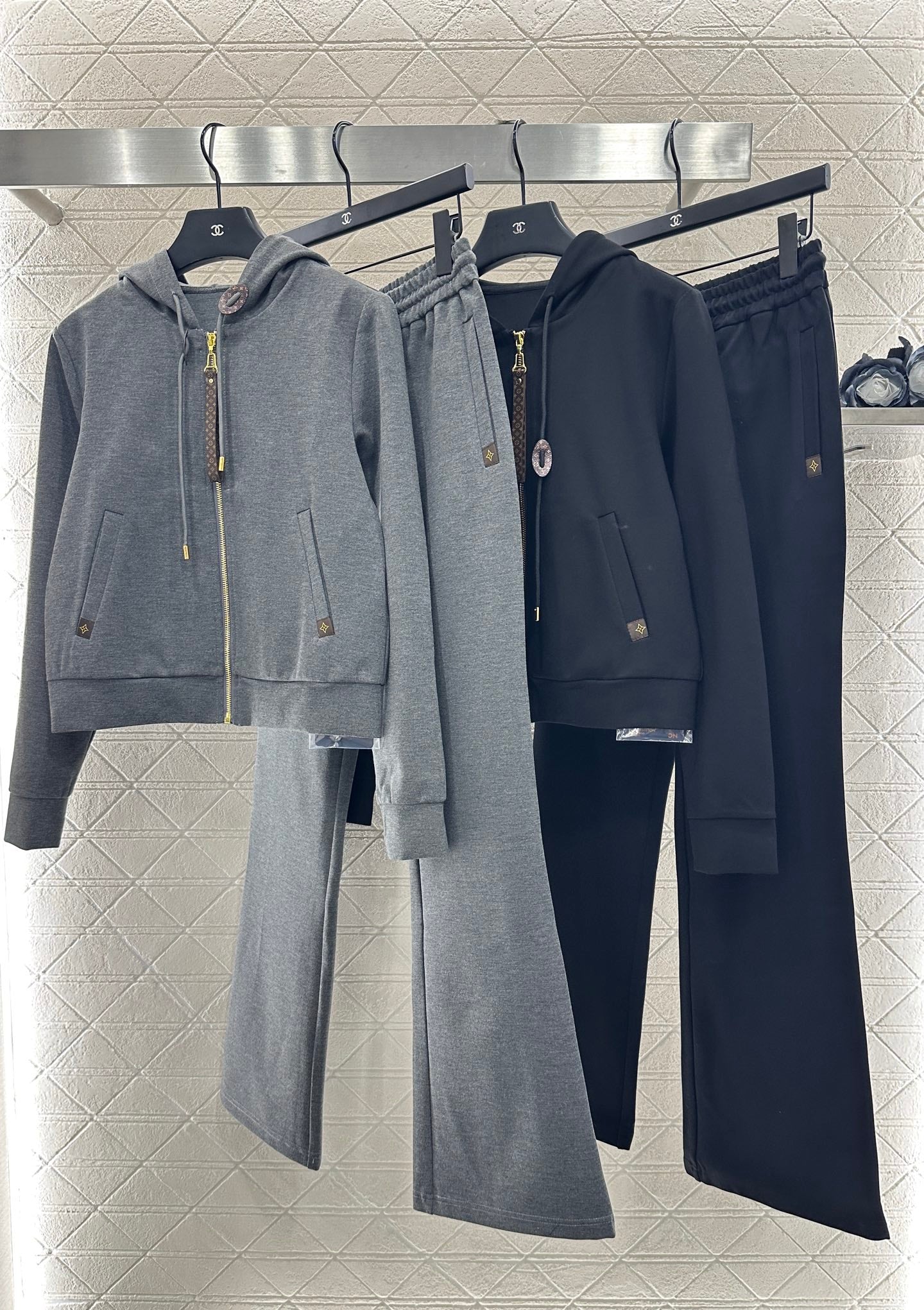 L 25 Hooded Jacket and Pants Pure Cotton Suit