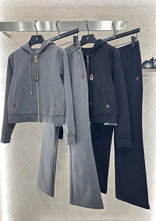 L 25 Hooded Jacket and Pants Pure Cotton Suit
