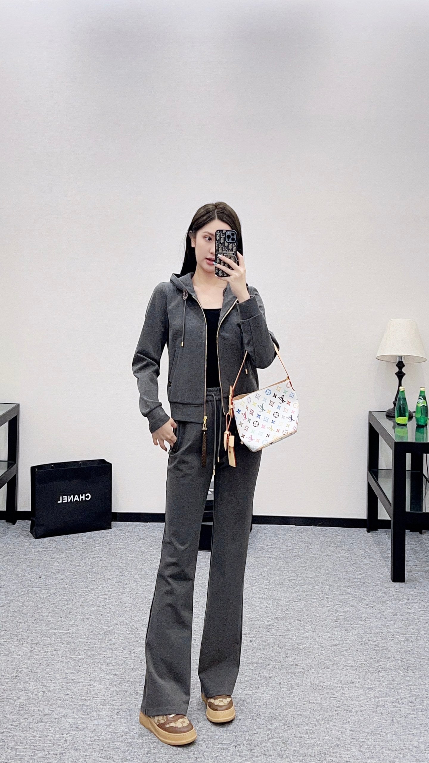 L 25 Hooded Jacket and Pants Pure Cotton Suit