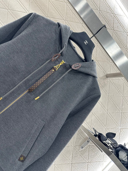 L 25 Hooded Jacket and Pants Pure Cotton Suit