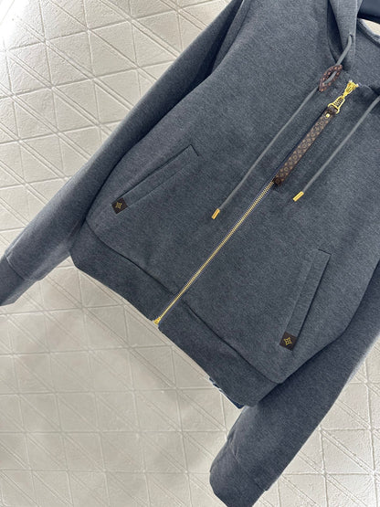L 25 Hooded Jacket and Pants Pure Cotton Suit