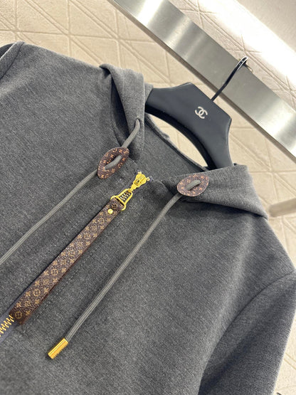 L 25 Hooded Jacket and Pants Pure Cotton Suit