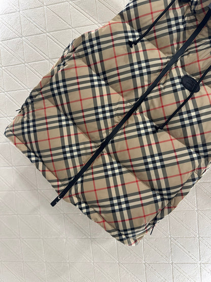 Bru 25 Classic Check Hooded Down Vest