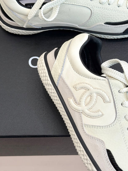C 25K new casual board shoes and sports shoes(WHITE/SILVER/BLACK)