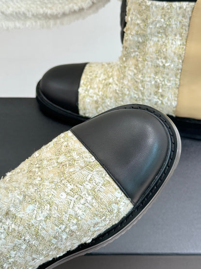 C 25K Sequined short boots
