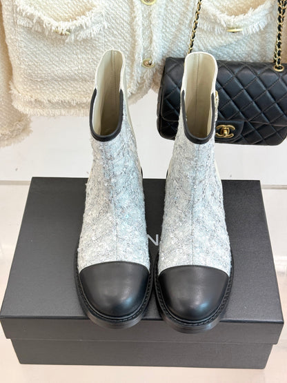 C 25K Sequined short boots