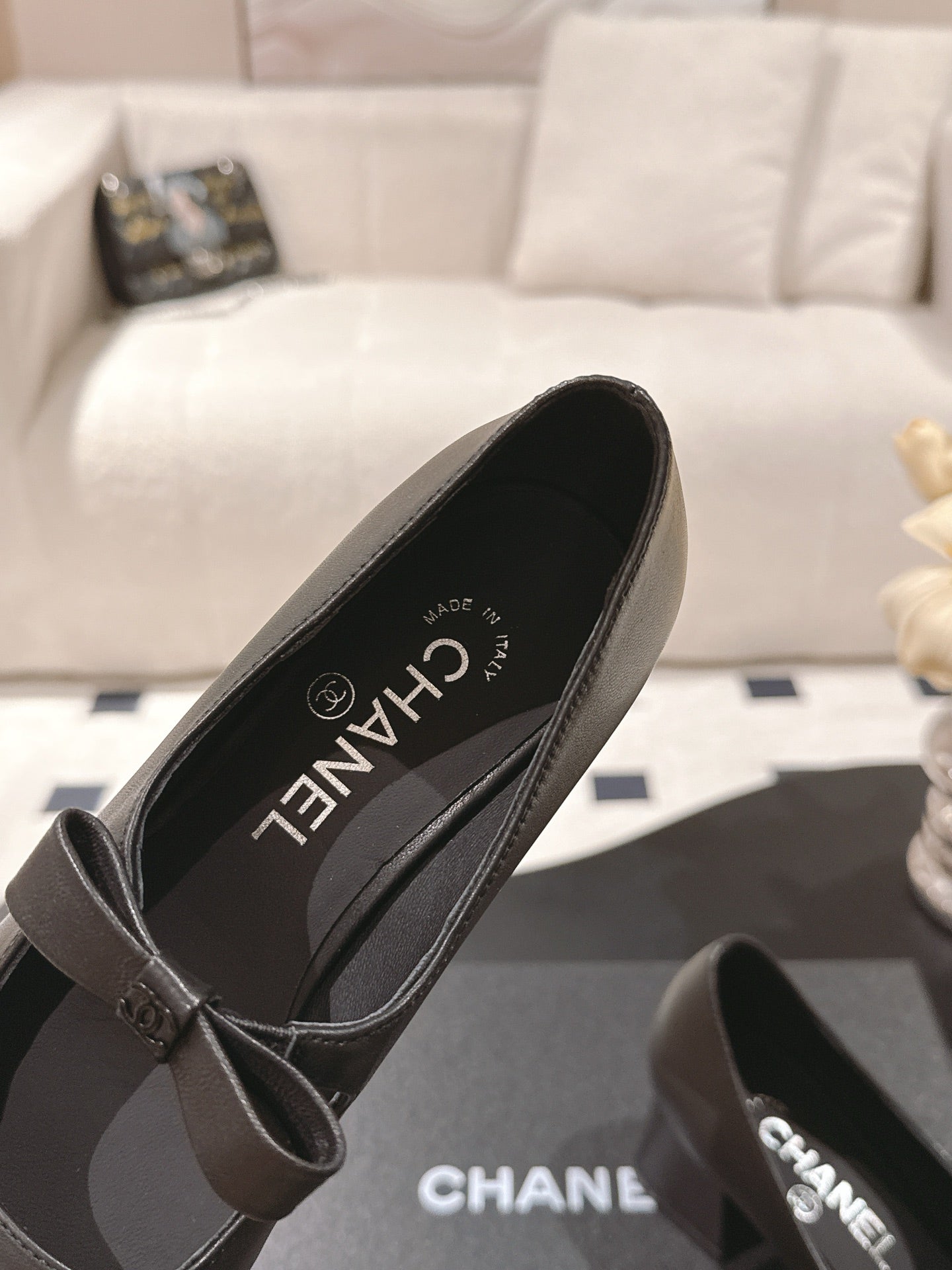 C 25B Bow Mary Jane Shoes（BLACK/CHAMPAGNE/PINK）