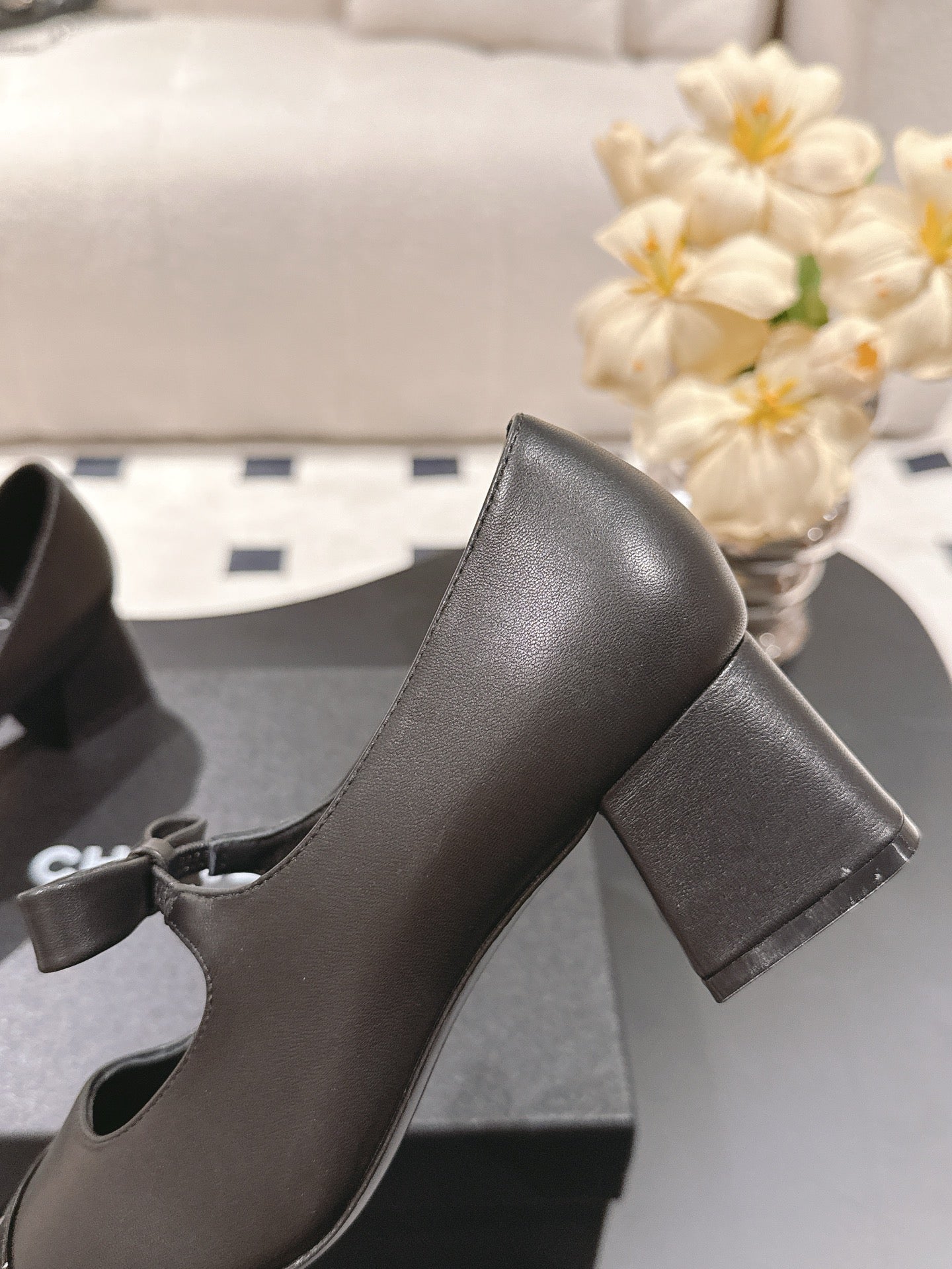 C 25B Bow Mary Jane Shoes（BLACK/CHAMPAGNE/PINK）