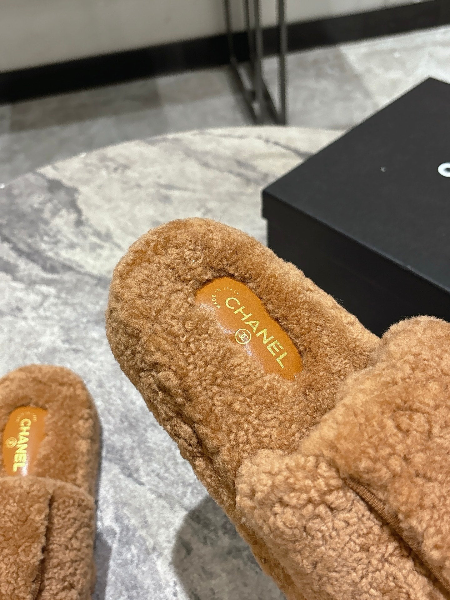 C 25fw new pocket woolen slippers(KHAKI/BEIGI/BLACK/WHITE)