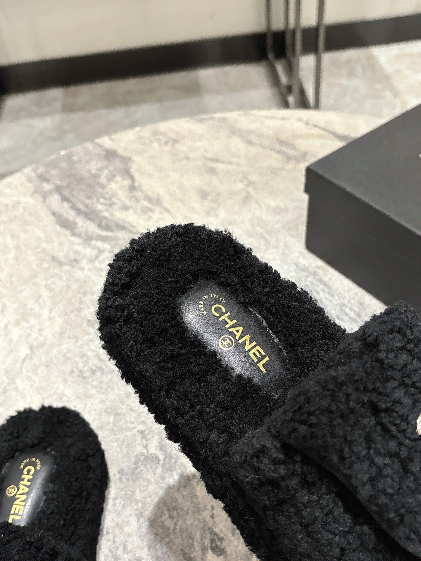 C 25fw new pocket woolen slippers(KHAKI/BEIGI/BLACK/WHITE)