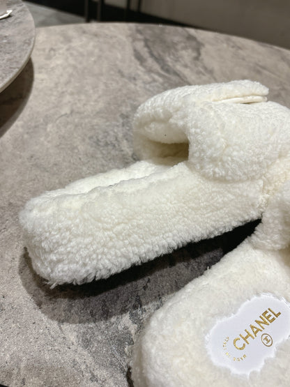 C 25fw new pocket woolen slippers(KHAKI/BEIGI/BLACK/WHITE)