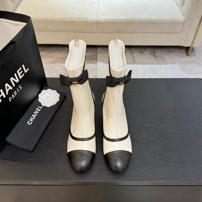 C 25 new butterfly bow short boots