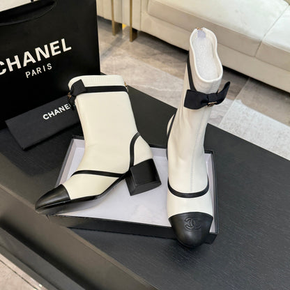 C 25 new butterfly bow short boots