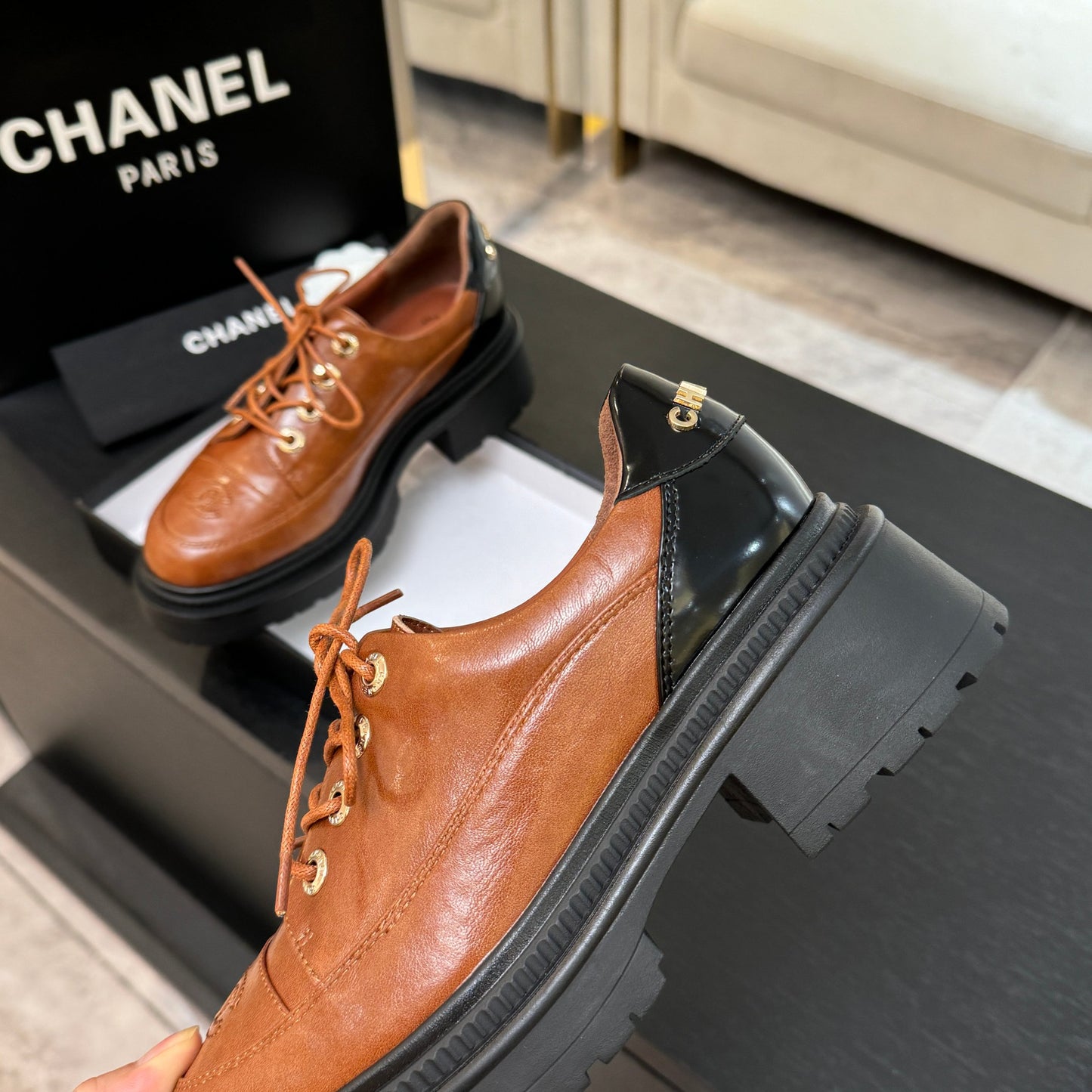 C 24 New thick soled sponge cake, casual, loafers(BROWN/BLACK/BEIGI)