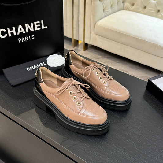 C 24 New thick soled sponge cake, casual, loafers(BROWN/BLACK/BEIGI)