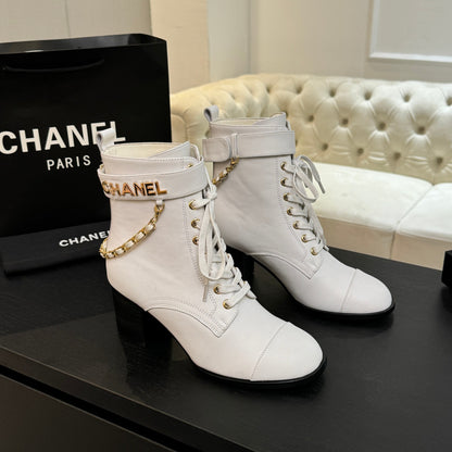 C 25fw high-end handmade workshop series short boots(KHAKI/WHITE)