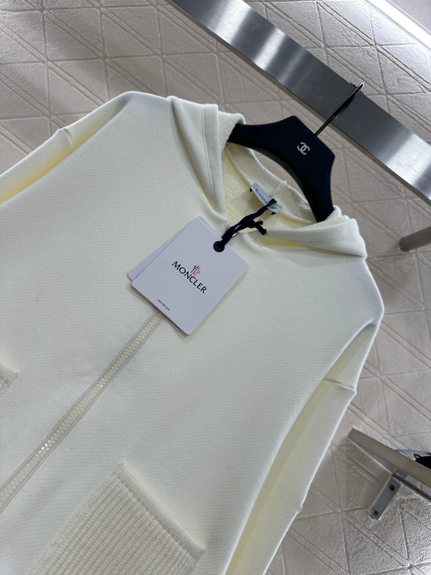 Mon 25 Hooded zip-up cotton sweatshirt