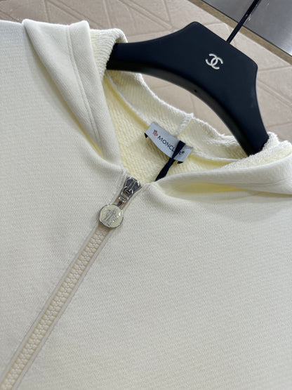 Mon 25 Hooded zip-up cotton sweatshirt