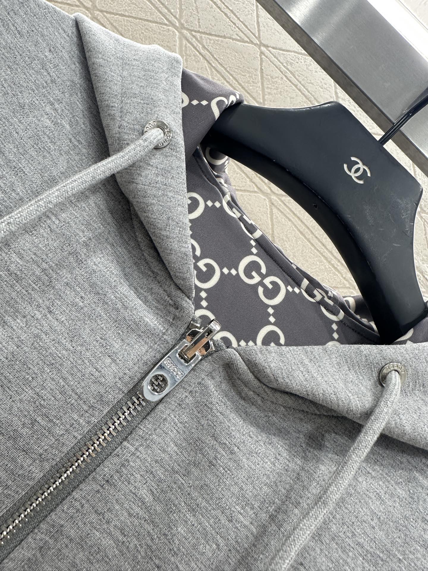Gu 25 Double sided hooded jacket+long pants pure cotton set