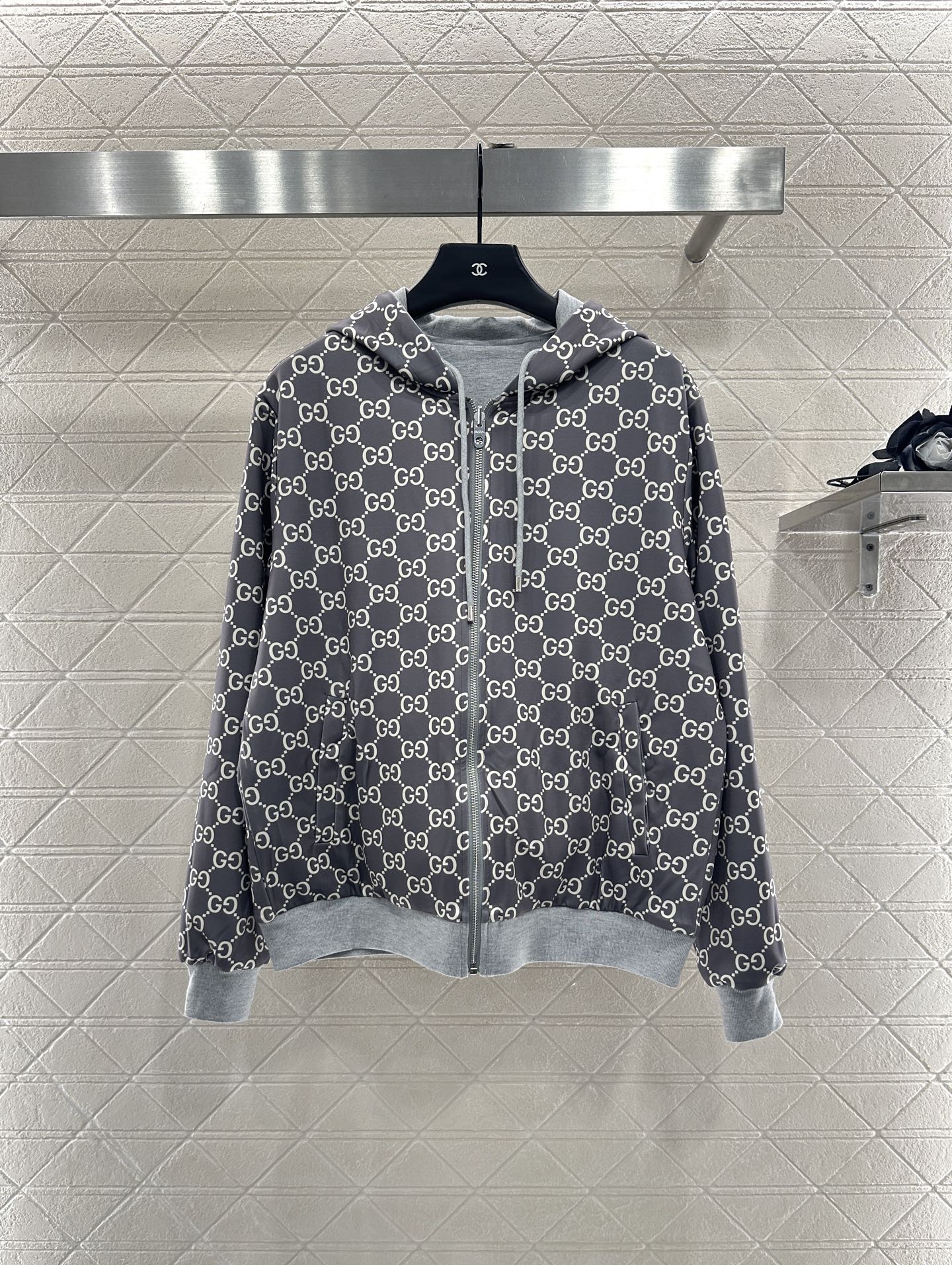 Gu 25 Double sided hooded jacket+long pants pure cotton set