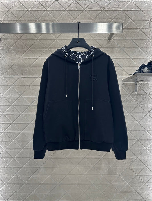 Gu 25 Double sided hooded jacket+long pants pure cotton set