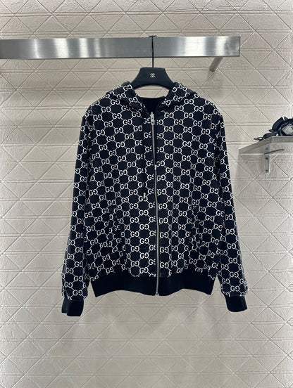 Gu 25 Double sided hooded jacket+long pants pure cotton set