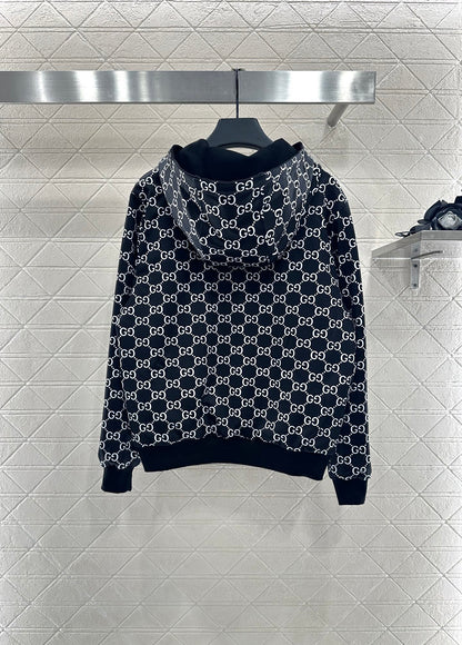 Gu 25 Double sided hooded jacket+long pants pure cotton set