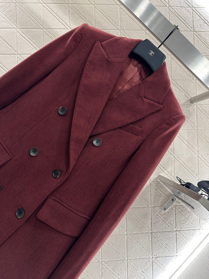 Bru 25 Corduroy lapel double breasted suit