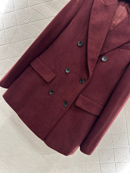 Bru 25 Corduroy lapel double breasted suit