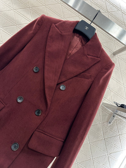 Bru 25 Corduroy lapel double breasted suit