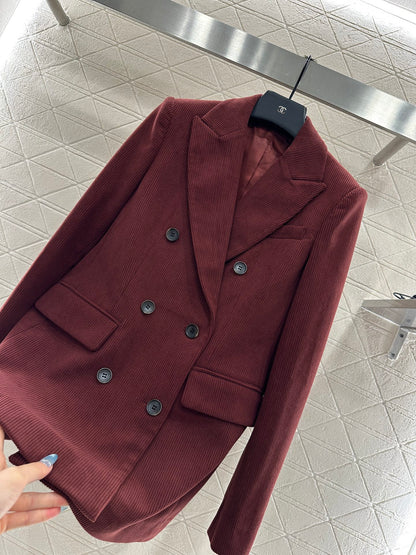 Bru 25 Corduroy lapel double breasted suit