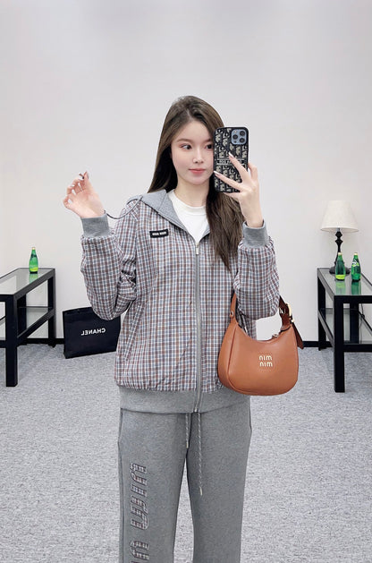 Mi 25 Double sided hooded jacket+long pants pure cotton set